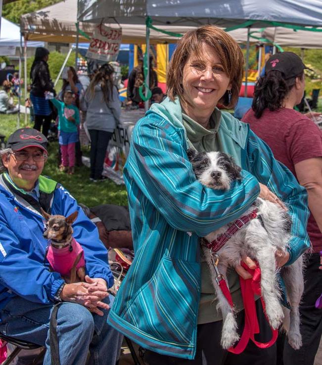 Attendees at the Herbivore Festival