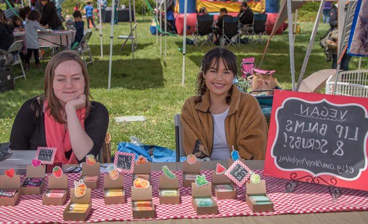 Attendees at the Herbivore Festival