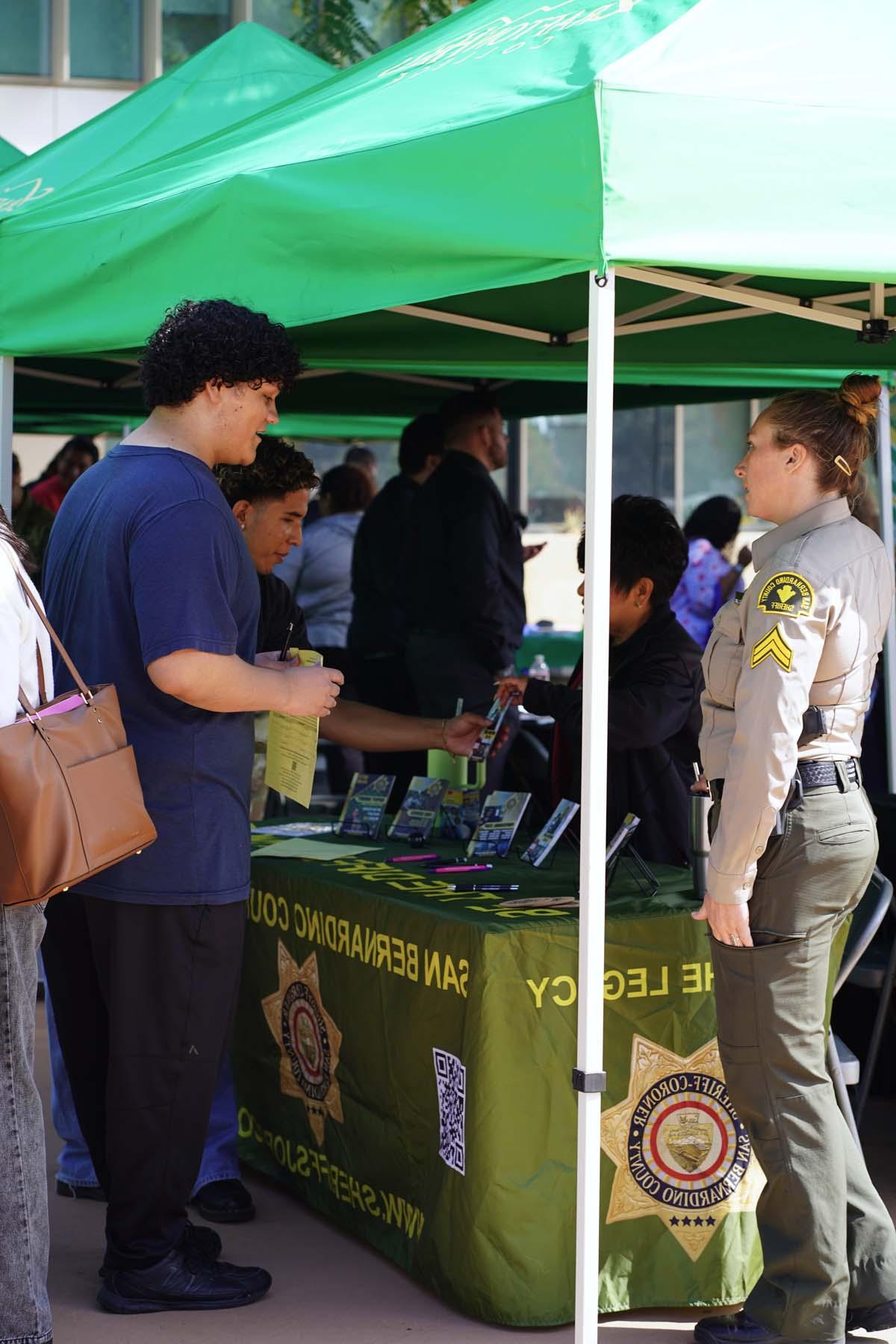 Students at the CHC Career Fair.