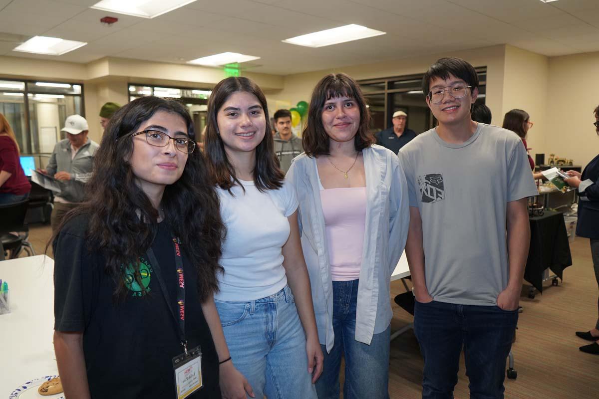 Students at the STEM/MESA Open House.